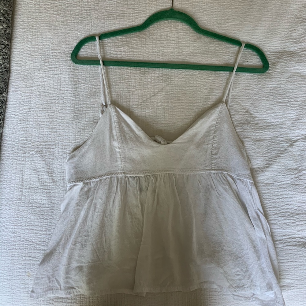 White flowy tank